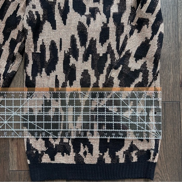 MINKPINK Leopard Print Long Sleeve Sweater Dress - Picture 3 of 6